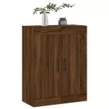 barna tölgy szerelt fa fali szekrény 69,5 x 34 x 90 cm
