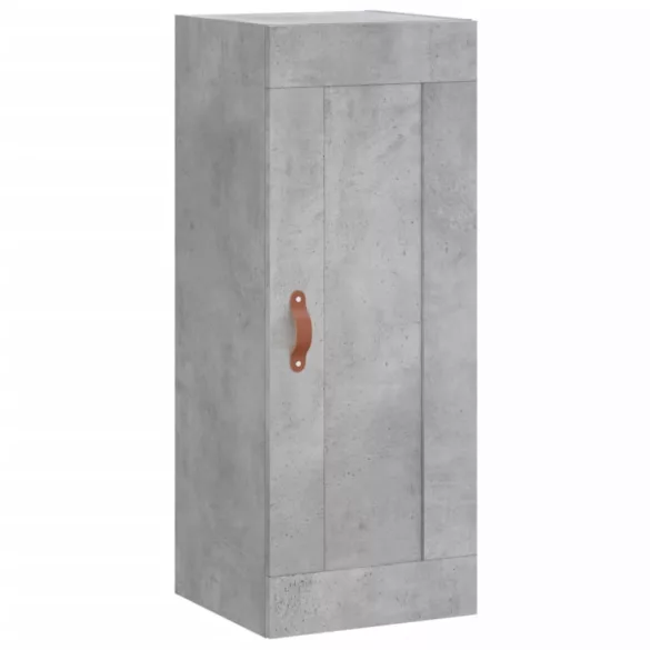 betonszürke szerelt fa fali szekrény 34,5x34x90 cm