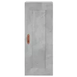 betonszürke szerelt fa fali szekrény 34,5x34x90 cm