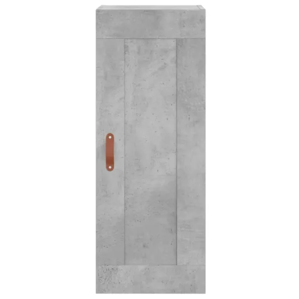 betonszürke szerelt fa fali szekrény 34,5x34x90 cm