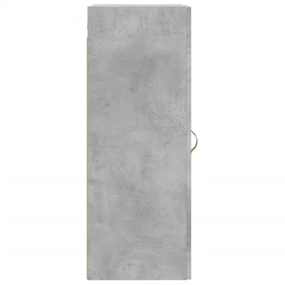 betonszürke szerelt fa fali szekrény 34,5x34x90 cm
