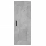 betonszürke szerelt fa fali szekrény 34,5x34x90 cm