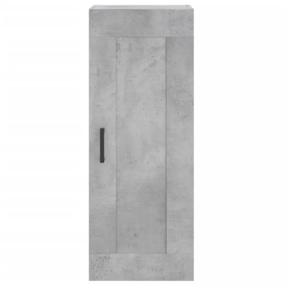 betonszürke szerelt fa fali szekrény 34,5x34x90 cm