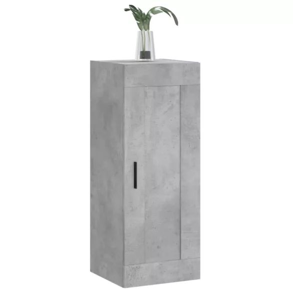betonszürke szerelt fa fali szekrény 34,5x34x90 cm