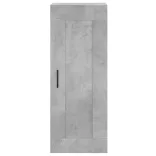 betonszürke szerelt fa fali szekrény 34,5x34x90 cm