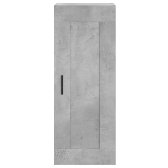 betonszürke szerelt fa fali szekrény 34,5x34x90 cm