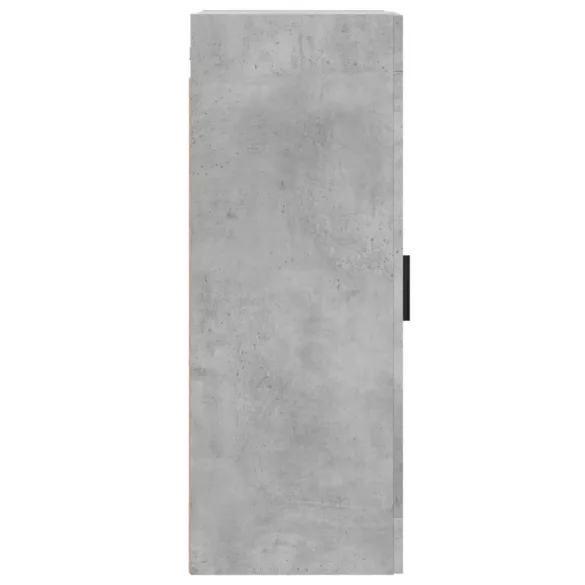 betonszürke szerelt fa fali szekrény 34,5x34x90 cm