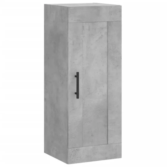 betonszürke szerelt fa fali szekrény 34,5x34x90 cm