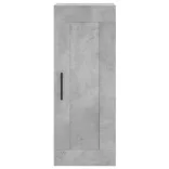 betonszürke szerelt fa fali szekrény 34,5x34x90 cm