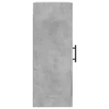 betonszürke szerelt fa fali szekrény 34,5x34x90 cm