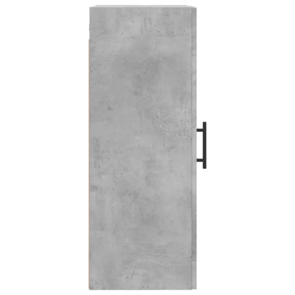 betonszürke szerelt fa fali szekrény 34,5x34x90 cm