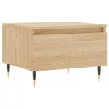 2 db sonoma tölgy szerelt fa dohányzóasztal 50 x 46 x 35 cm