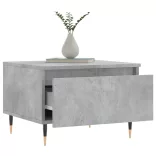 2 db betonszürke szerelt fa dohányzóasztal 50 x 46 x 35 cm