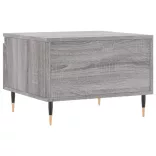 2 db szürke sonoma szerelt fa dohányzóasztal 50 x 46 x 35 cm