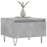 2 db betonszürke szerelt fa dohányzóasztal 50 x 46 x 35 cm