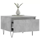 2 db betonszürke szerelt fa dohányzóasztal 50 x 46 x 35 cm