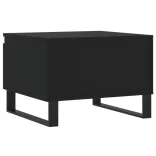 2 db fekete szerelt fa dohányzóasztal 50 x 46 x 35 cm