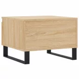 2 db sonoma tölgy szerelt fa dohányzóasztal 50 x 46 x 35 cm