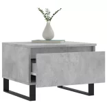 2 db betonszürke szerelt fa dohányzóasztal 50 x 46 x 35 cm