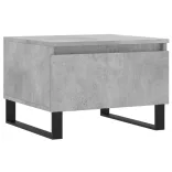 2 db betonszürke szerelt fa dohányzóasztal 50 x 46 x 35 cm