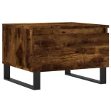 2 db füstös tölgy szerelt fa dohányzóasztal 50 x 46 x 35 cm
