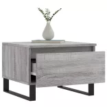 2 db szürke sonoma szerelt fa dohányzóasztal 50 x 46 x 35 cm