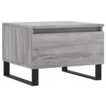 2 db szürke sonoma szerelt fa dohányzóasztal 50 x 46 x 35 cm