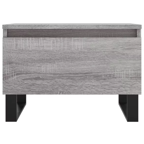 2 db szürke sonoma szerelt fa dohányzóasztal 50 x 46 x 35 cm