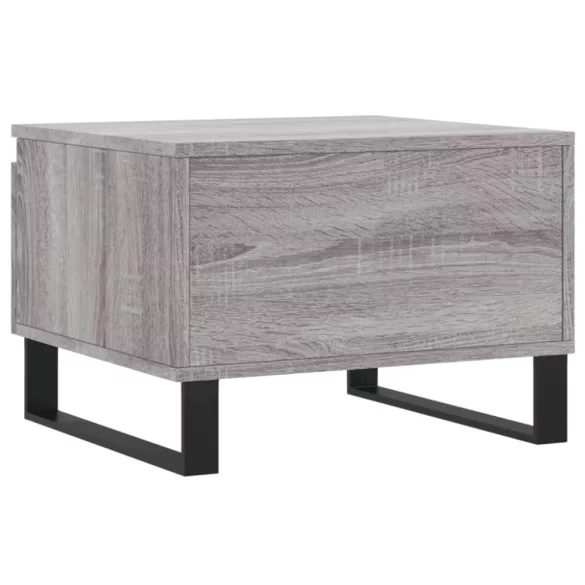 2 db szürke sonoma szerelt fa dohányzóasztal 50 x 46 x 35 cm