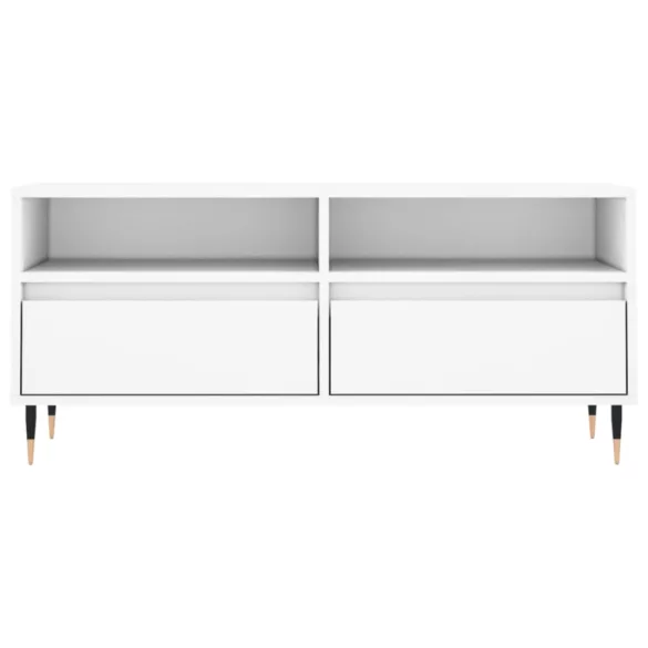 fehér szerelt fa TV-szekrény 100x34,5x44,5 cm