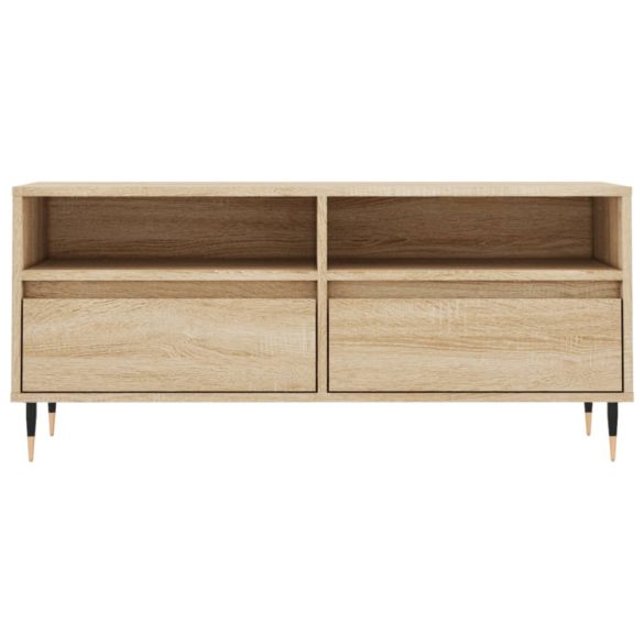 sonoma tölgyszínű szerelt fa TV-szekrény 100x34,5x44,5 cm