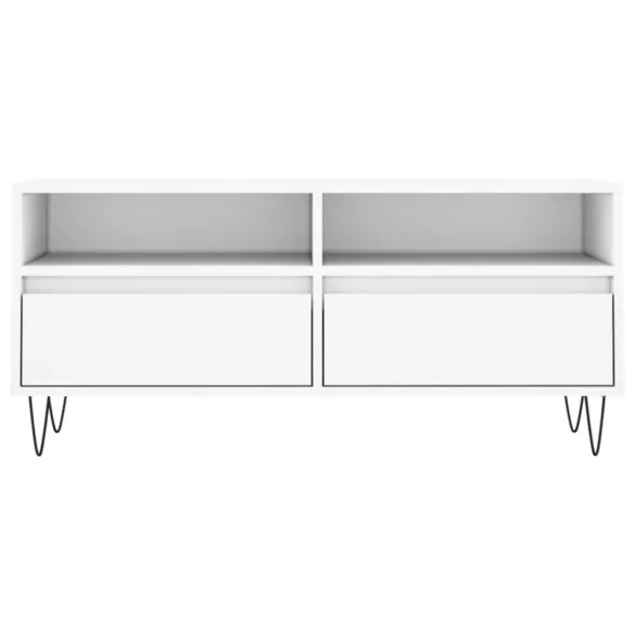 fehér szerelt fa TV-szekrény 100x34,5x44,5 cm