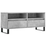 betonszürke szerelt fa TV-szekrény 100x34,5x44,5 cm