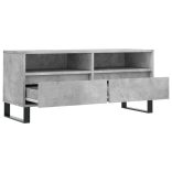 betonszürke szerelt fa TV-szekrény 100x34,5x44,5 cm