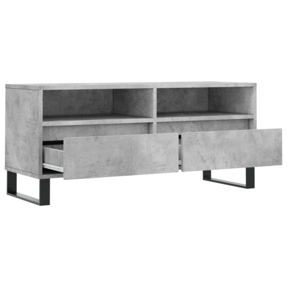 betonszürke szerelt fa TV-szekrény 100x34,5x44,5 cm