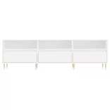 fehér szerelt fa TV-szekrény 150 x 30 x 44,5 cm