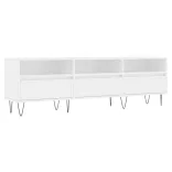 fehér szerelt fa TV-szekrény 150 x 30 x 44,5 cm