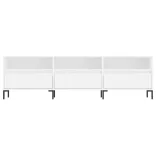 fehér szerelt fa TV-szekrény 150 x 30 x 44,5 cm