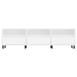 fehér szerelt fa TV-szekrény 150 x 30 x 44,5 cm