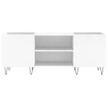 fehér szerelt fa hanglemezszekrény 121x38x48 cm