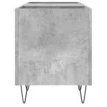 betonszürke szerelt fa hanglemezszekrény 121x38x48 cm