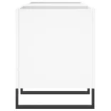 fehér szerelt fa hanglemezszekrény 121x38x48 cm