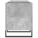 betonszürke szerelt fa hanglemezszekrény 121x38x48 cm