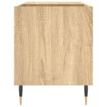 sonoma tölgy színű szerelt fa hanglemezszekrény 85x38x48 cm