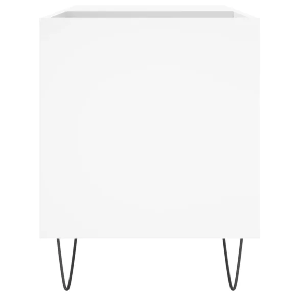 fehér szerelt fa hanglemezszekrény 85x38x48 cm