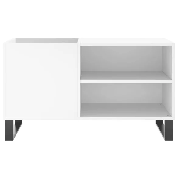 fehér szerelt fa hanglemezszekrény 85x38x48 cm