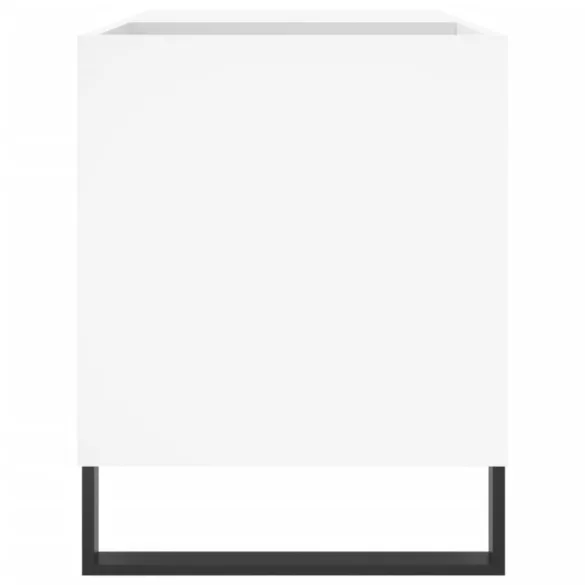 fehér szerelt fa hanglemezszekrény 85x38x48 cm