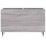 szürke sonoma színű szerelt fa hanglemezszekrény 74,5x38x48 cm