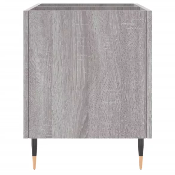 szürke sonoma színű szerelt fa hanglemezszekrény 74,5x38x48 cm