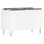 fehér szerelt fa hanglemezszekrény 74,5x38x48 cm